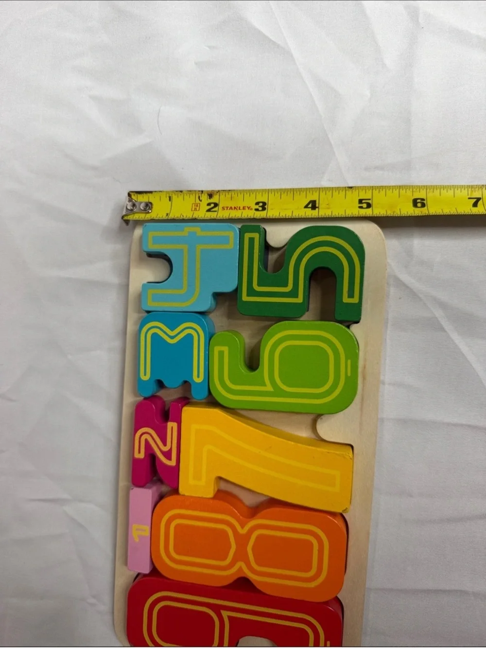 Set of 3 Wooden Sorting and Number Puzzle Set - Multi-Color. GREAT CONDITION